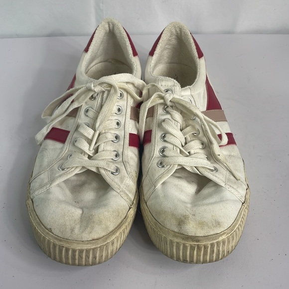 Gola cla280 white canvas with red details sneaker - Picture 4 of 7